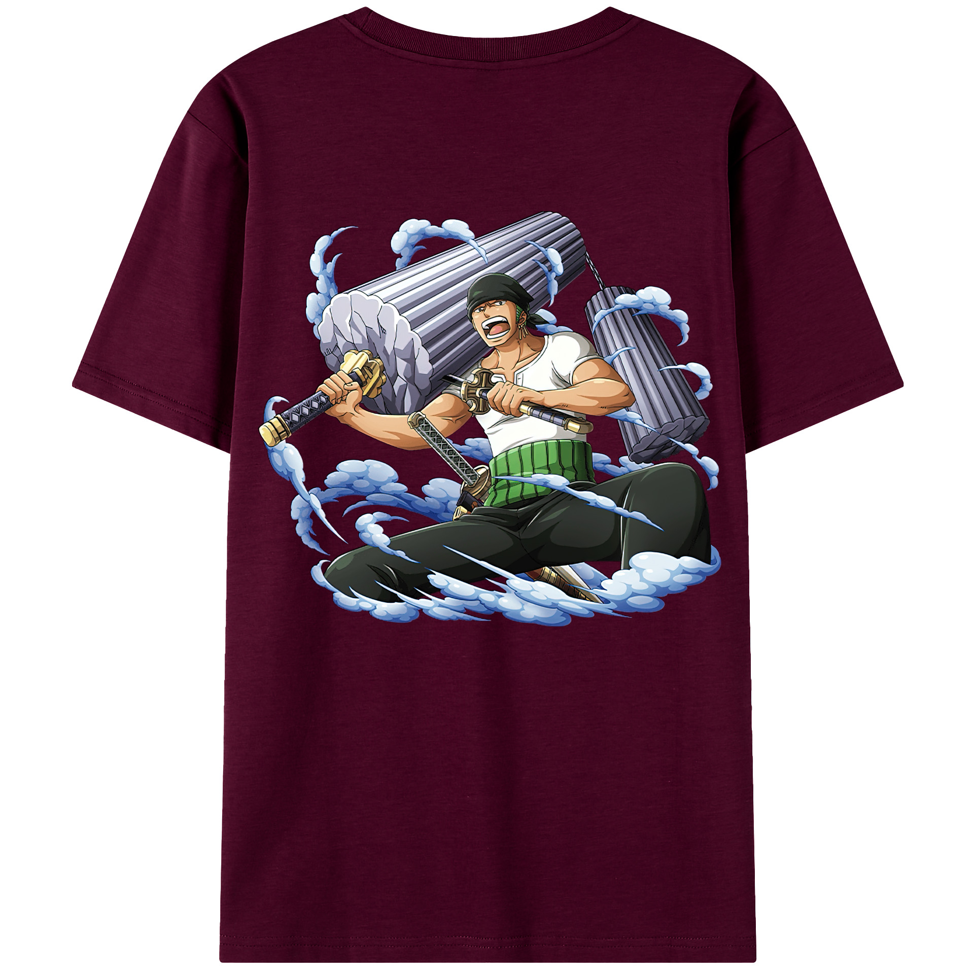 ワンピース ロロノア・ゾロ ONE PIECE Roronoa Zoro レディース半袖Tシャツ(バックプリント)